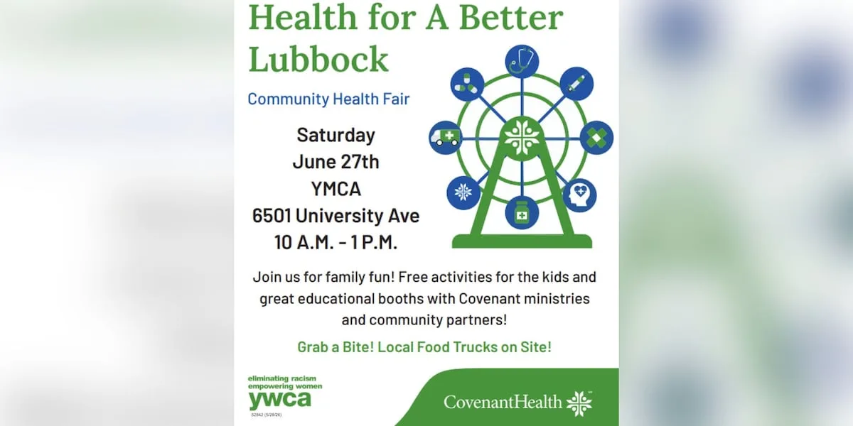 Covenant Health, YWCA to host community health fair June 27 in Lubbock
