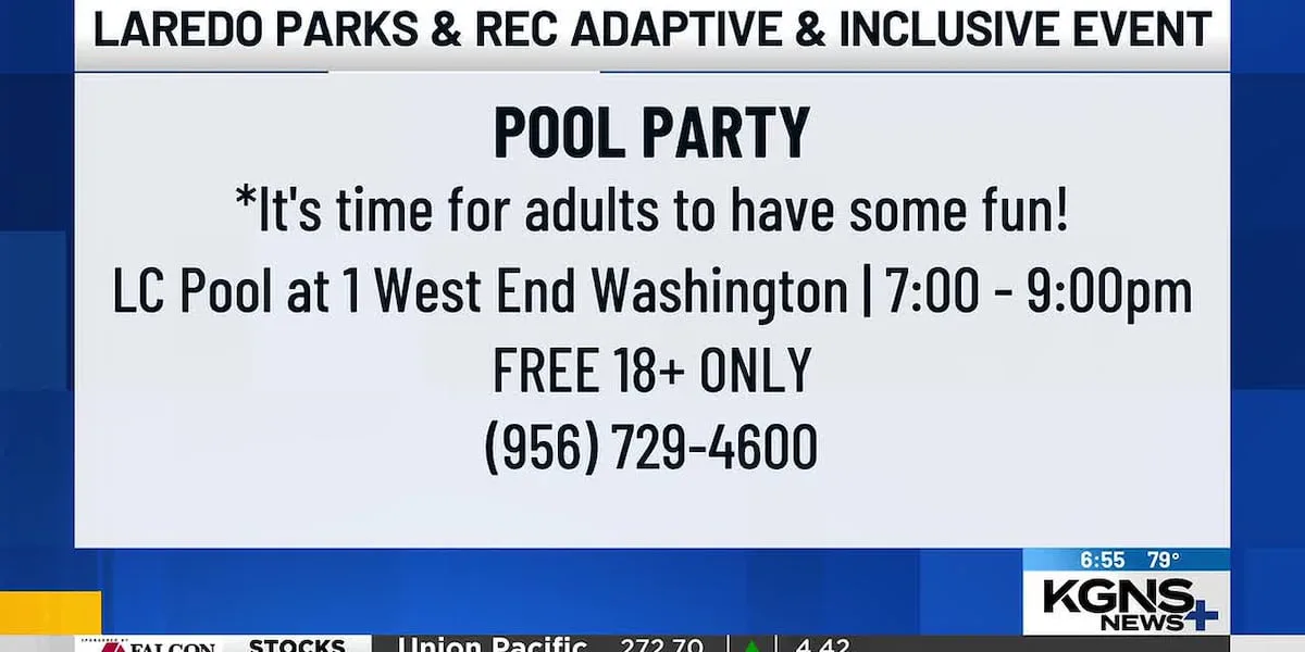 Laredo hosts adaptive pool party for adults with disabilities
