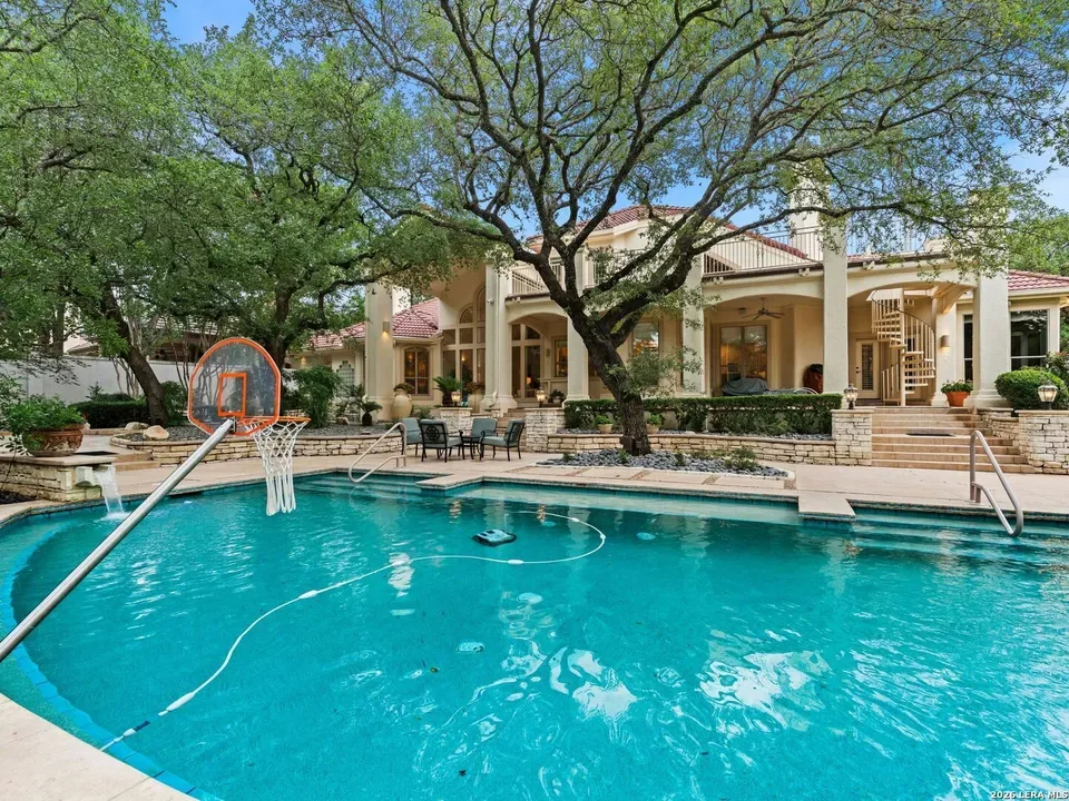 This fancy San Antonio mansion for sale comes with ceiling murals, a private gym and an insane pool