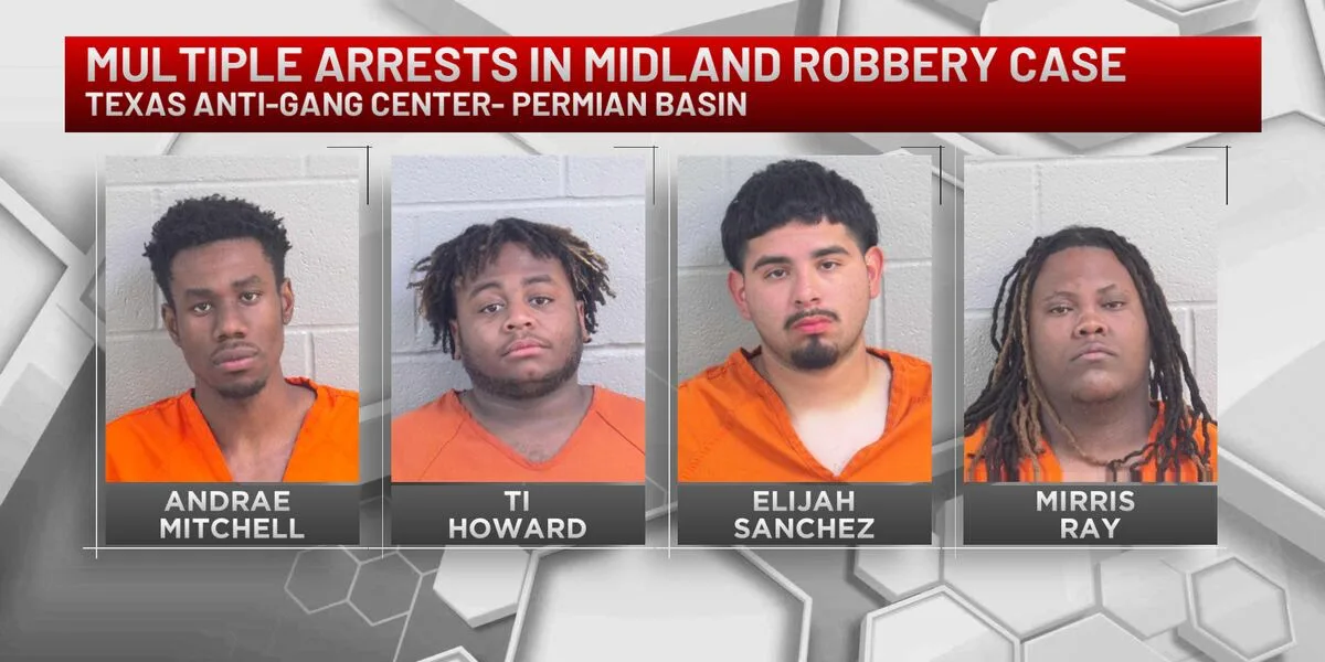4 adults, 2 juveniles arrested in connection with Midland aggravated robbery