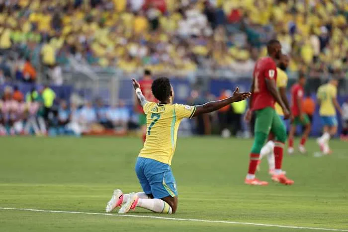 Brazil rallies for 1-1 draw against Morocco in its World Cup opener behind Vincius Jnior goal