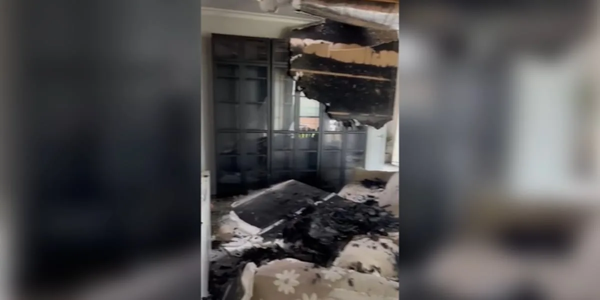 'My house was on fire': Lightning strike sparks house fire in Odessa; homeowner escapes safely
