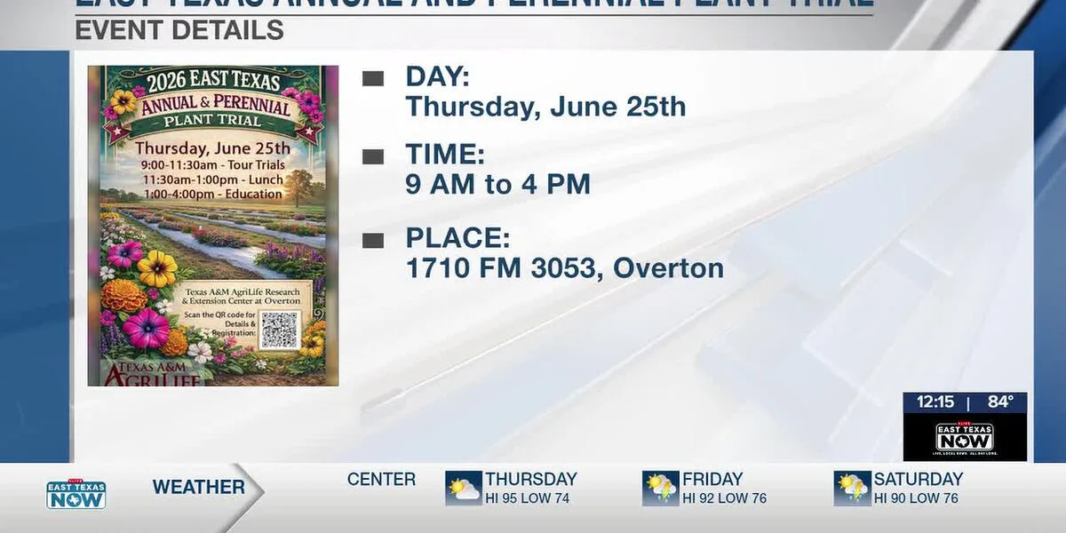 Texas A&M invites gardeners to Annual & Perennial Plant Trial in Overton
