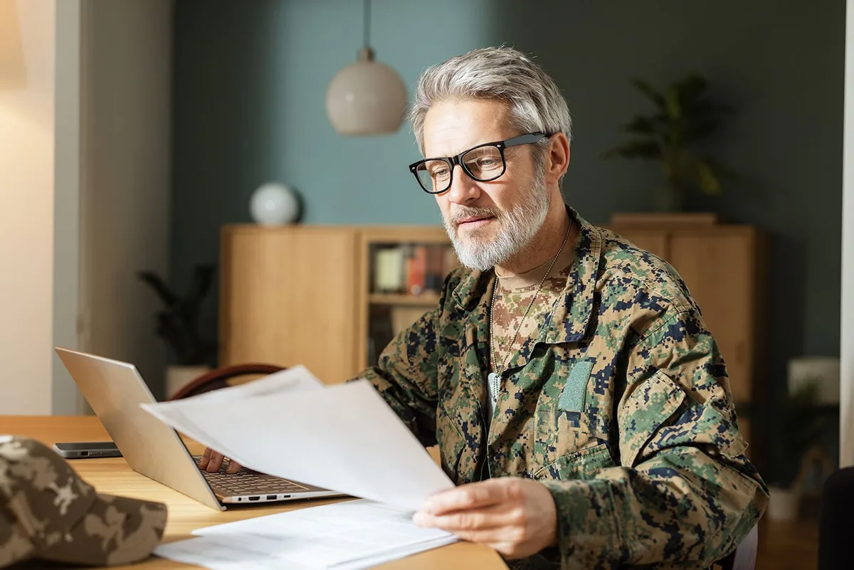 Keep military records with important documents