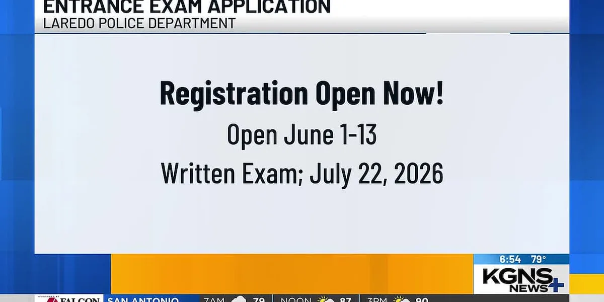 Laredo police accepting applications through Saturday