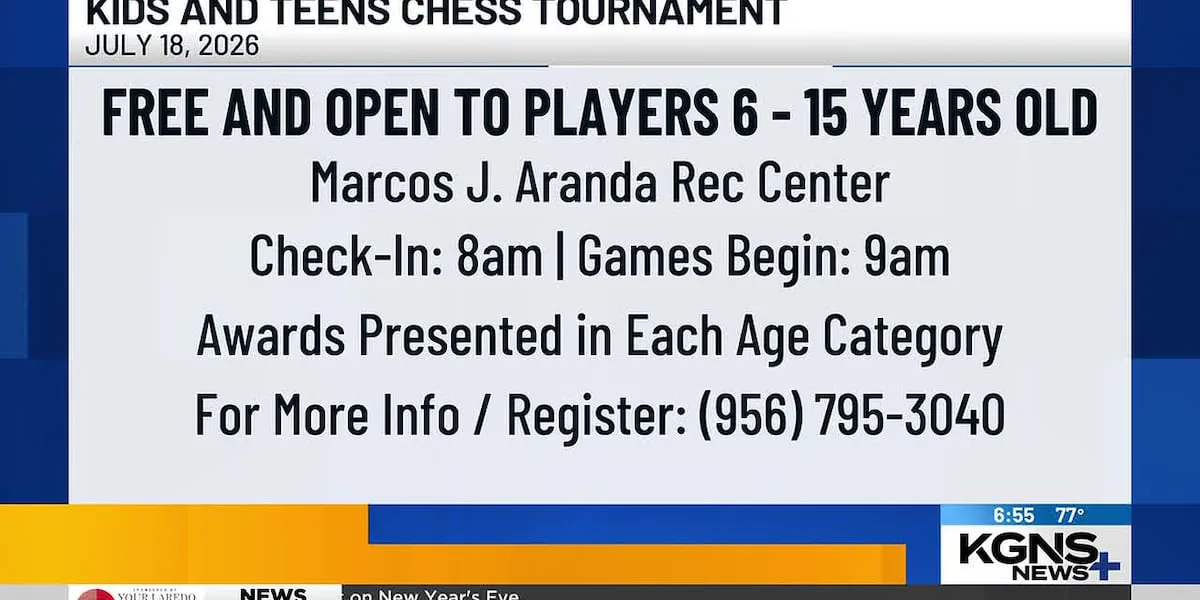 Laredo Parks and Rec to host free youth chess tournament