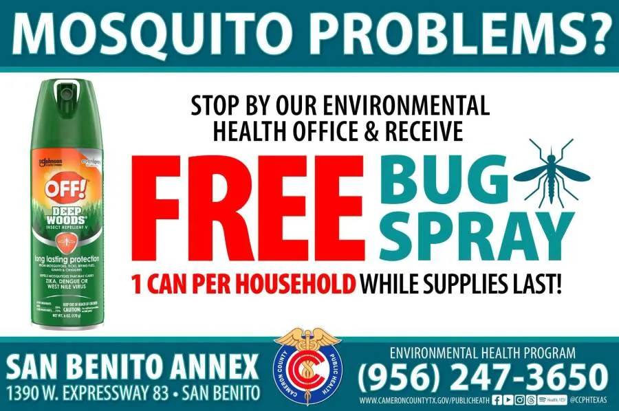 Cameron County Public Health giving out free mosquito spray