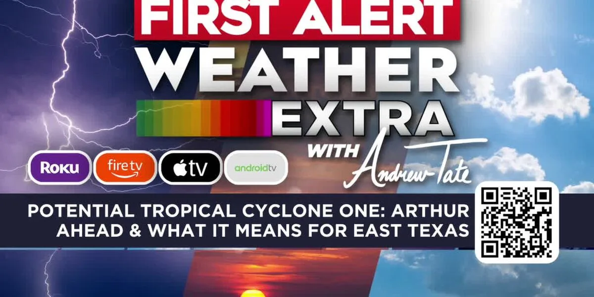 Potential Tropical Cyclone One: Arthur Ahead & What It Means for East Texas | June 16, 2026