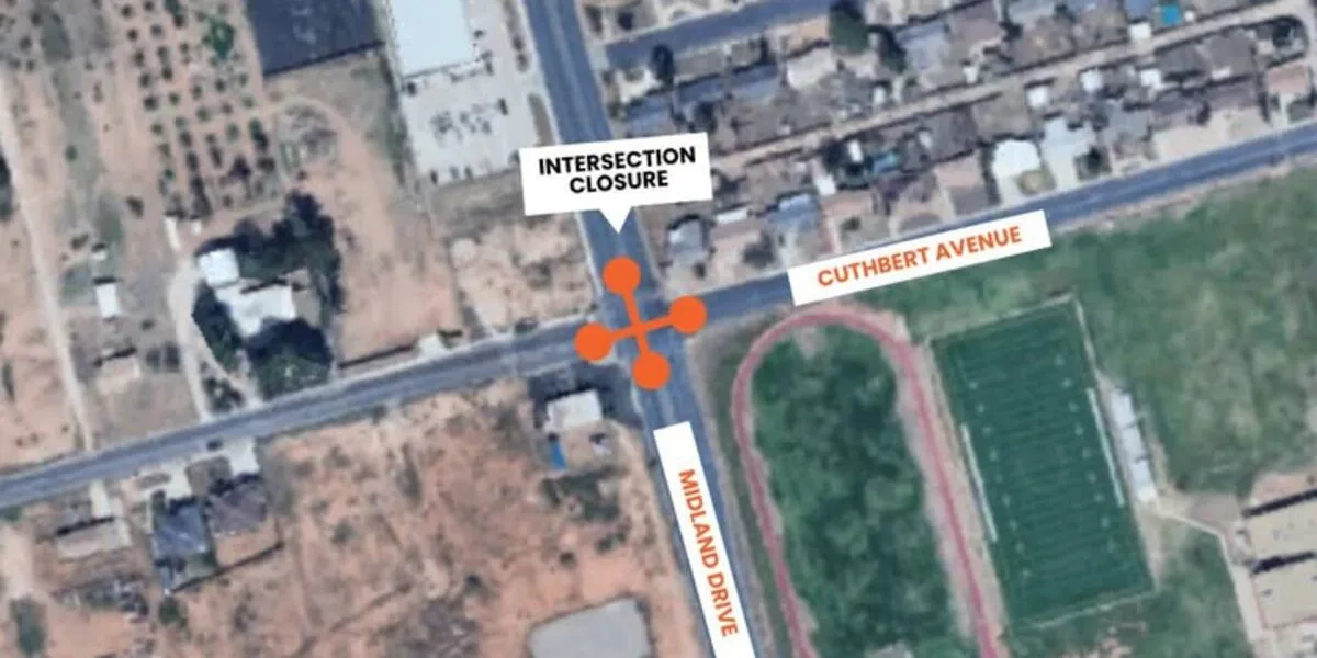 Midland intersection closes overnight for copper line installation