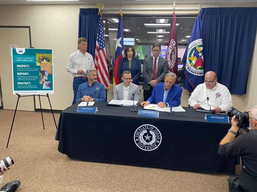 State of Texas: Governor expands emergency declaration to fight screwworm threat