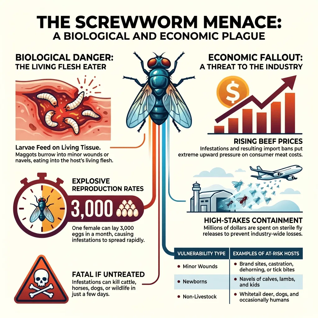 TAHC quarantines Kerr County under New World screwworm order following Gillespie detection