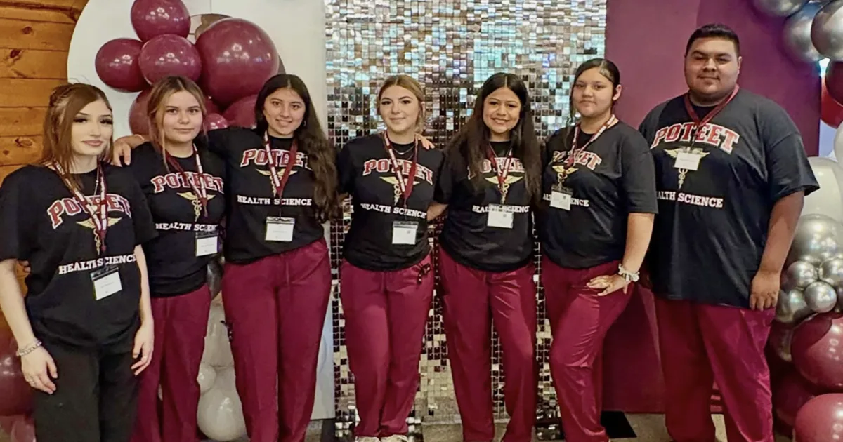 Poteet Health Science students on the move