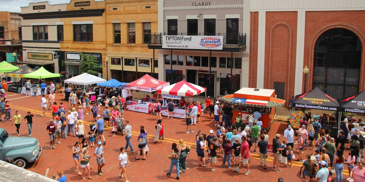 Texas Blueberry Festival draws big crowds to downtown Nacogdoches