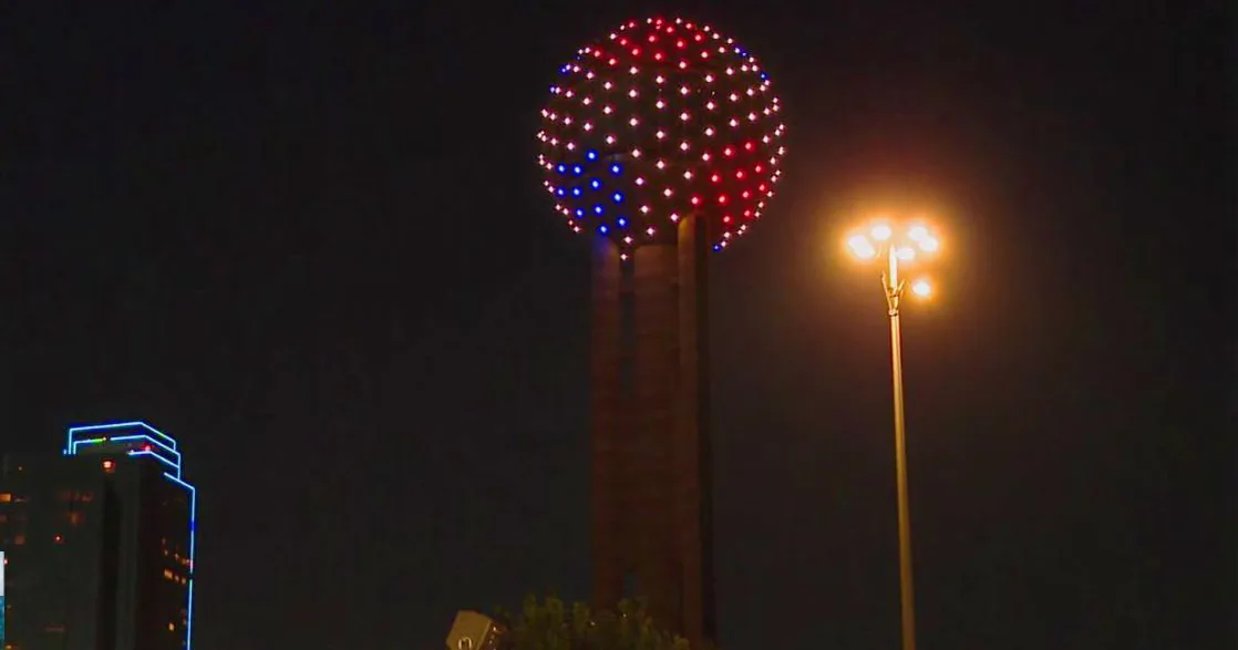 Reunion Tower lights up Dallas for FIFA World Cup
