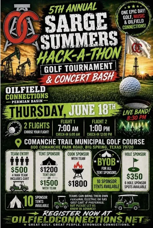 Fifth Annual Sarge Summers Hack-A-Thon Tees Off in Big Spring to Support Scholarships