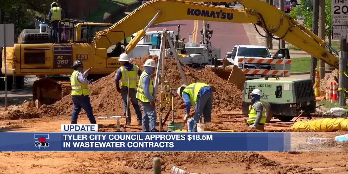Tyler approves $18.5M in wastewater projects under EPA agreement