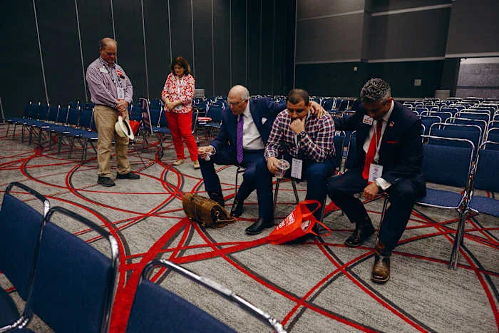 A Muslim Texan sought to find his place in the party at the state GOP convention. He left in tears.
