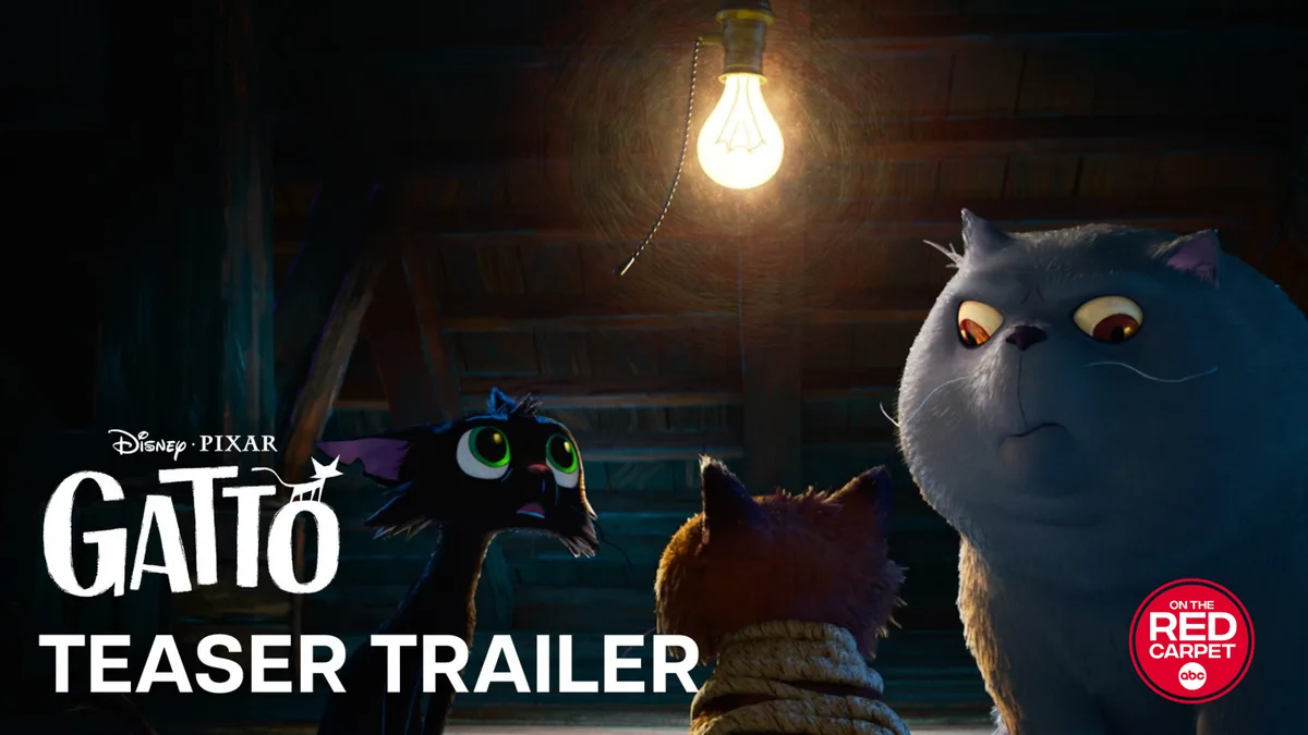 Disney and Pixar drop first look at 'Gatto,' a feline mob adventure