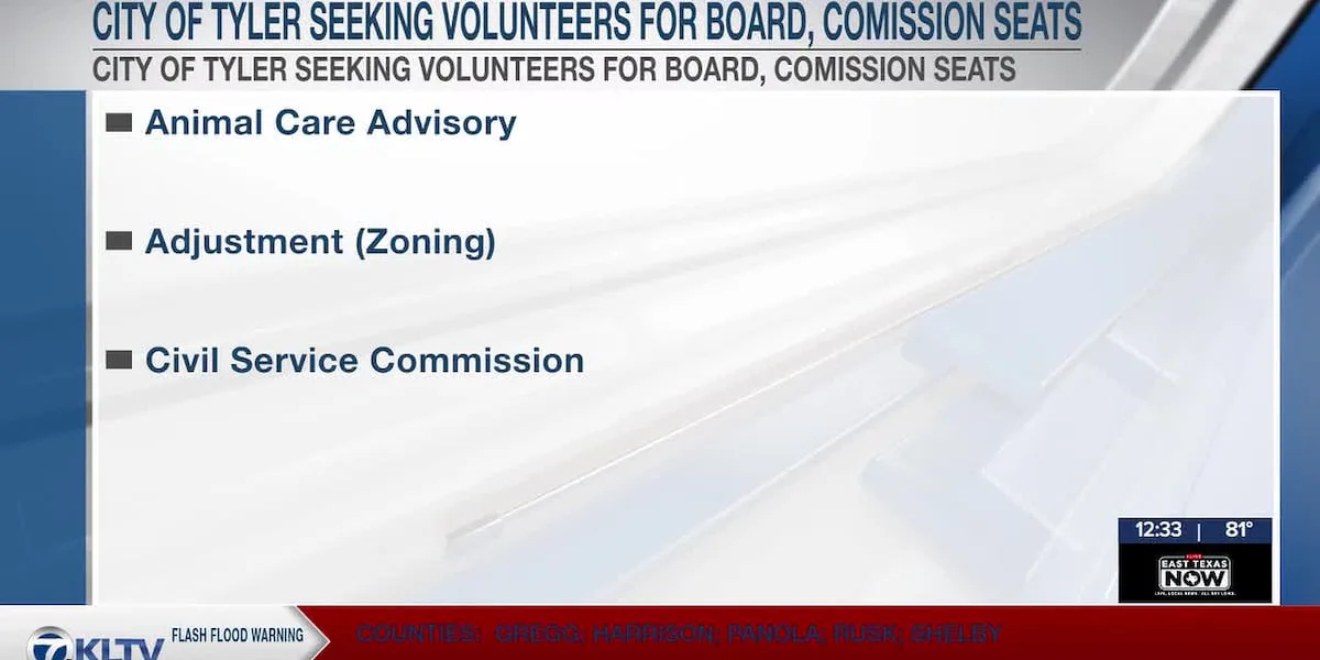 Tyler seeks volunteers for boards and commissions