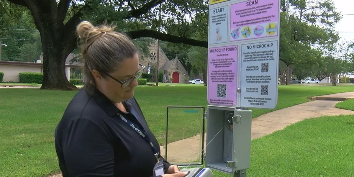 Kilgore microchip reader helps reunite lost pets with owners
