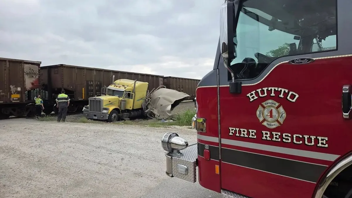 Occupant escapes vehicle-train collision with 'minor injuries'
