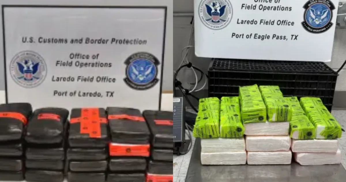 Border patrol officers seize nearly $1 million in cocaine at South Texas ports of entry