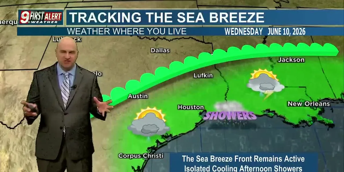 Hot and humid conditions will be the name of the game with just a slim shot of a brief, cooling shower