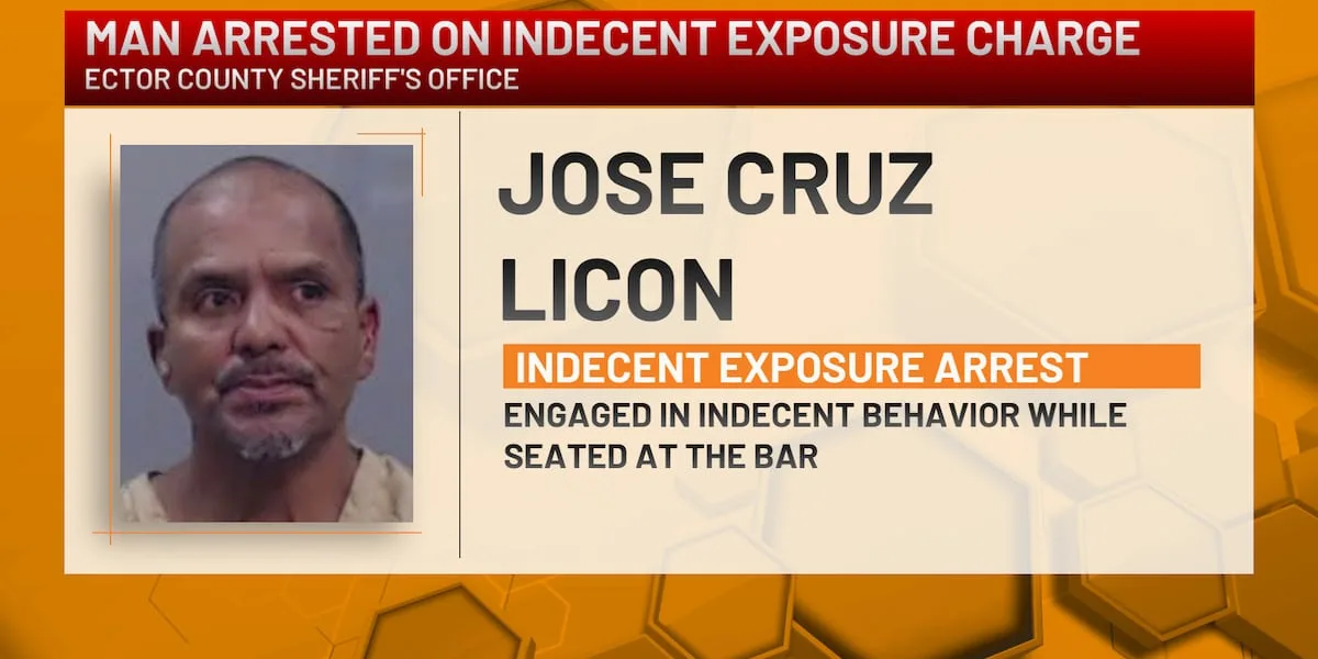 Man arrested for indecent exposure in Odessa