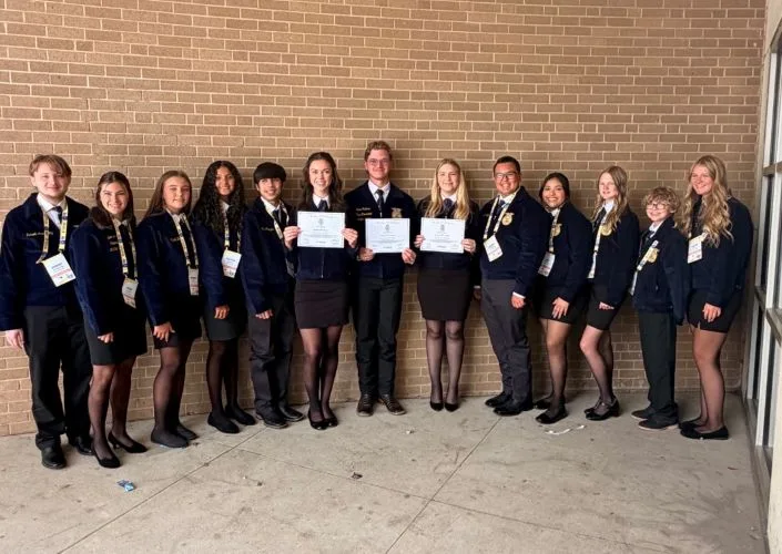 Four Coahoma Students Reach Top Tier of Texas FFA with Lone Star Degrees