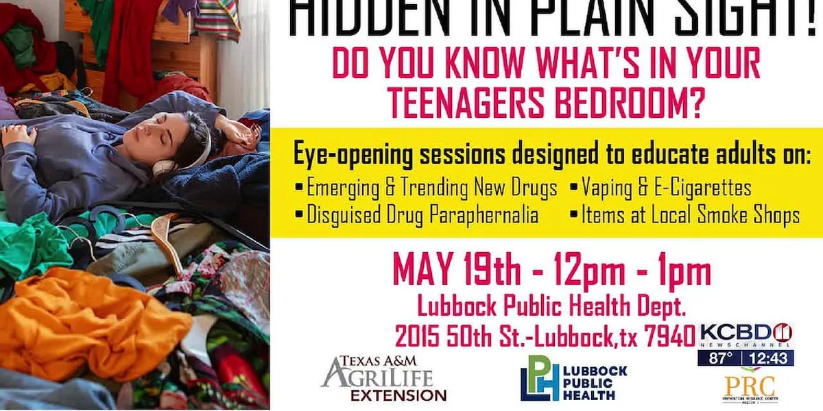 Noon Notebook:  Prevention Resource Center & Lubbock Public Health Host 'Hidden in Plain Sight'