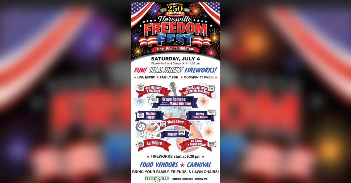Celebrate the #4thofJuly in #Floresville!
