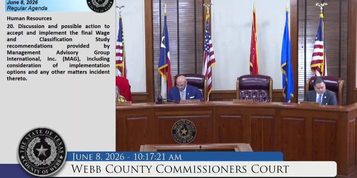 Webb County adopts compensation study; pay plan implementation still pending
