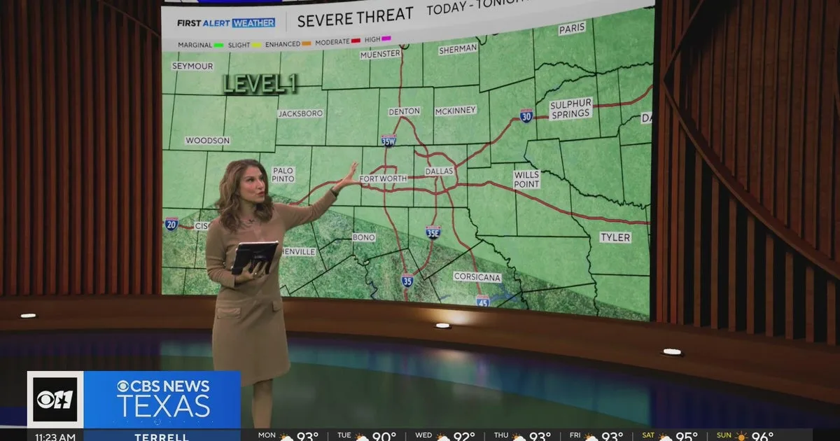 A look at North Texas storm chances for the rest of Monday afternoon