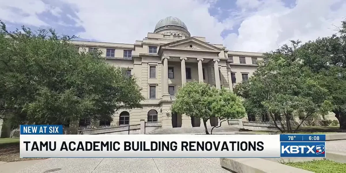 Texas A&M's Historic Academic Building, nearing beginning of restoration