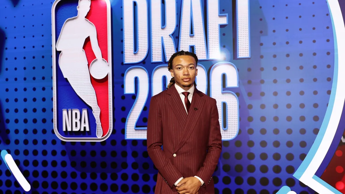 University of Houston point guard Kingston Flemings selected No.8 by Hawks in 2026 NBA Draft