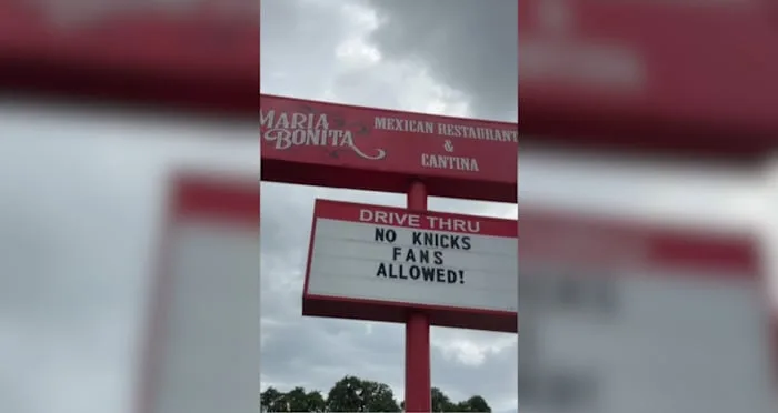'No Knicks fans allowed': Northwest Side restaurant takes playful dig at New York fans