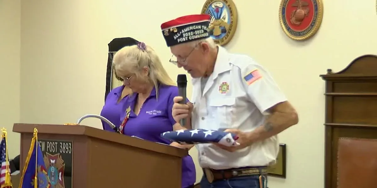 Nacogdoches VFW post holds flag retirement ceremony on Flag Day