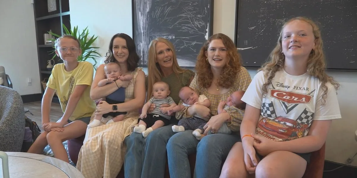 Sisters with twin siblings both give birth to twin boys 13 hours apart