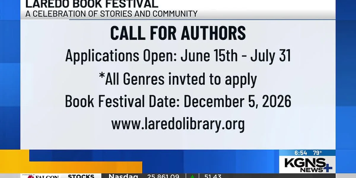 Laredo Public Library seeks authors for 2026 book festival